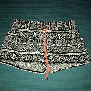 Kiss & Cry tribal print Rayon shorts with pockets